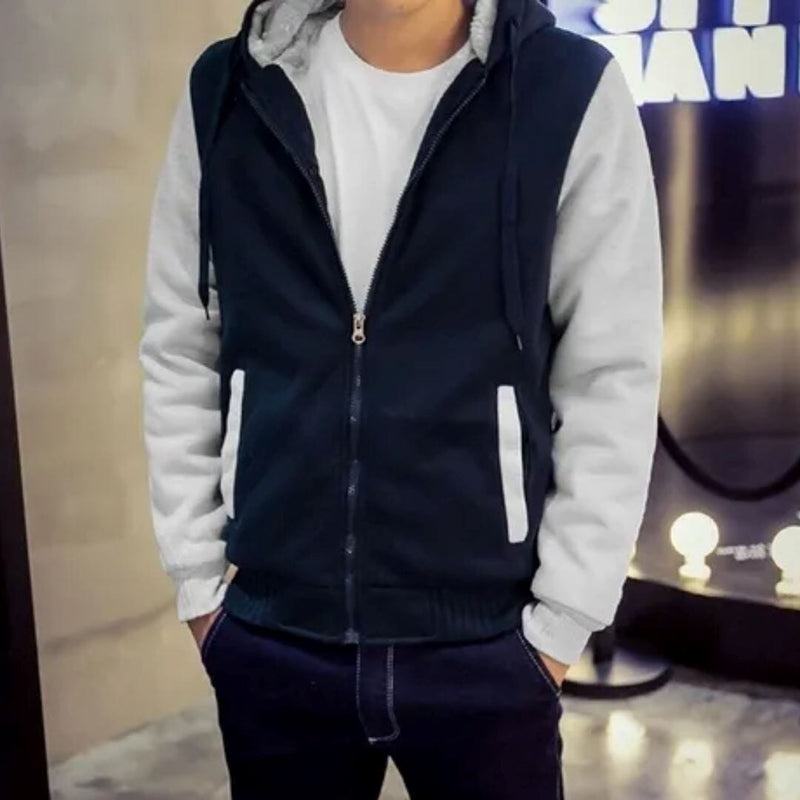 Jaqueta Masculina de Inverno Com Fleece