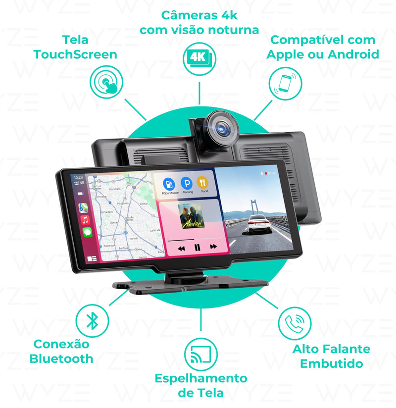 WyzeAuto Multimídia Portátil