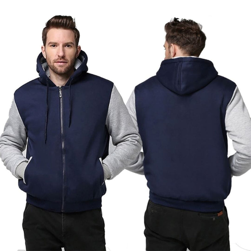 Jaqueta Masculina de Inverno Com Fleece