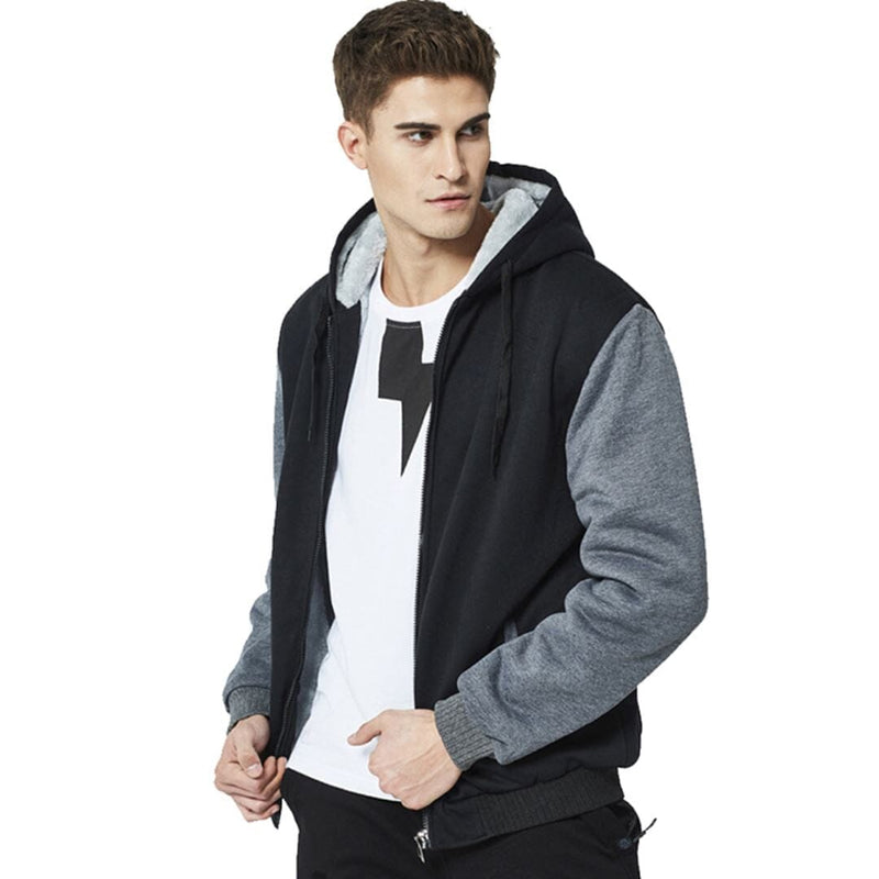 Jaqueta Masculina de Inverno Com Fleece